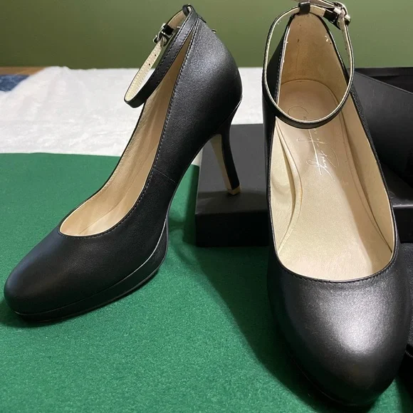 Shoes of Prey Leather Ankle Strap Heel - Picture 1 of 6